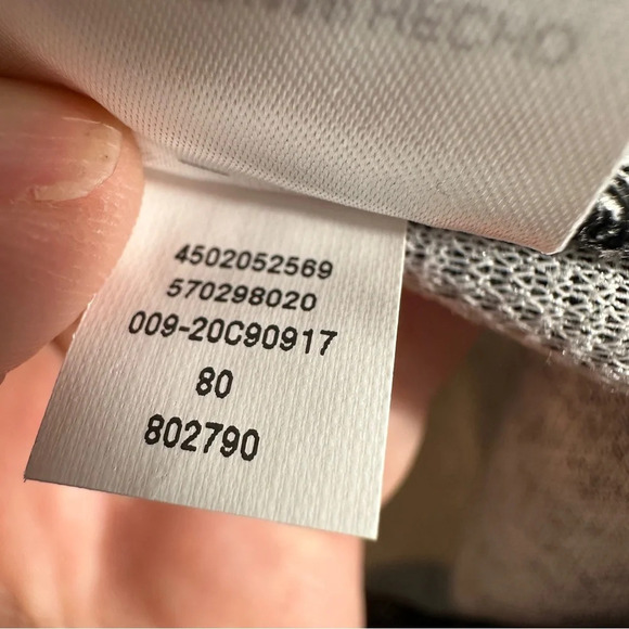 Chico's Sz 2 (large) black lace-look tunic, 3/4 sleeves - Picture 8 of 8